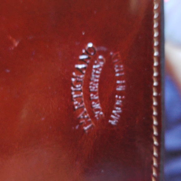 L'Artigiano Sorrentino Cordovan Leather Coin Credit Card Purse - Picture 2 of 5